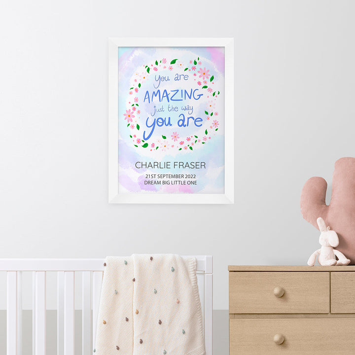 Personalised Just The Way You Are Framed Print