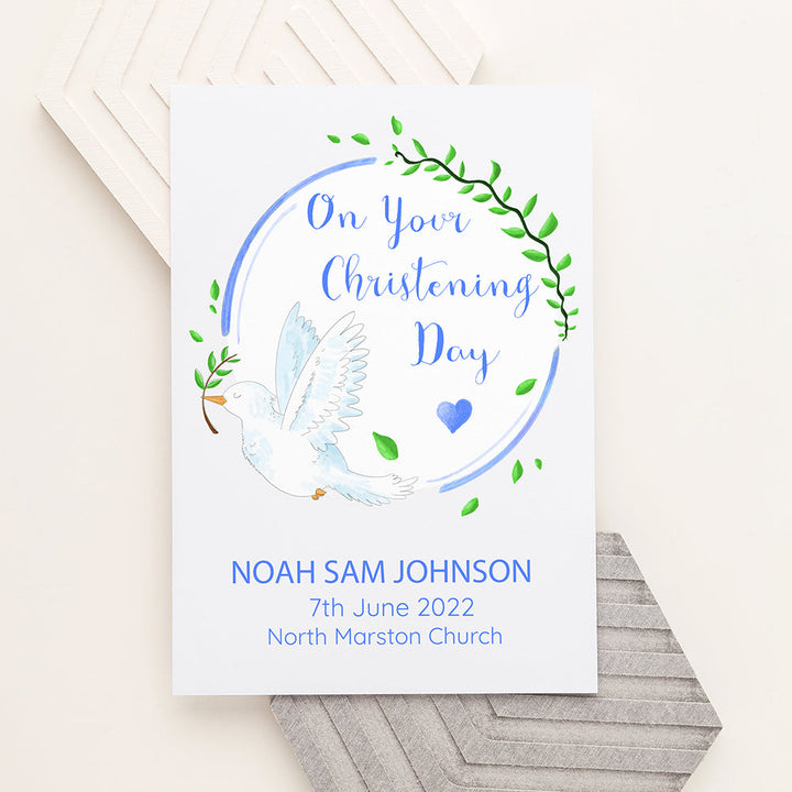Personalised Peaceful Dove Framed Print