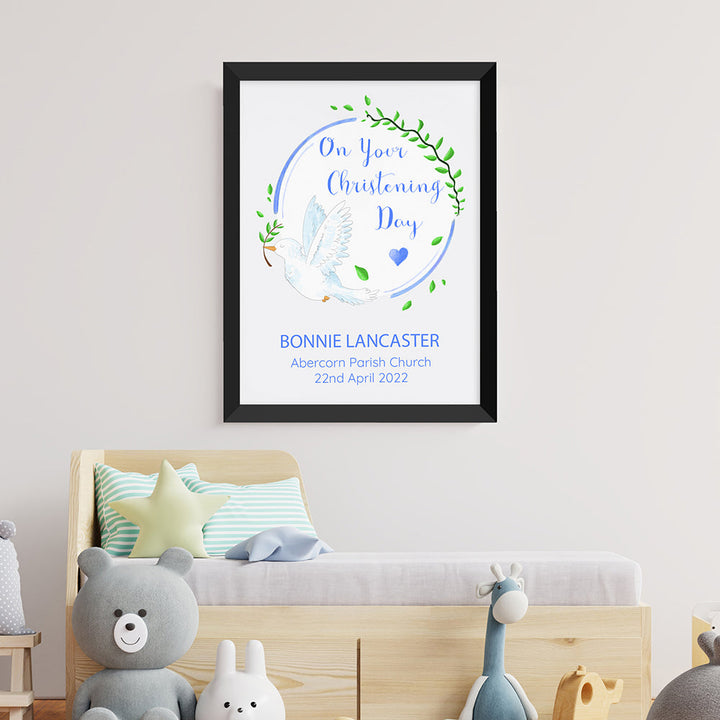 Personalised Peaceful Dove Framed Print