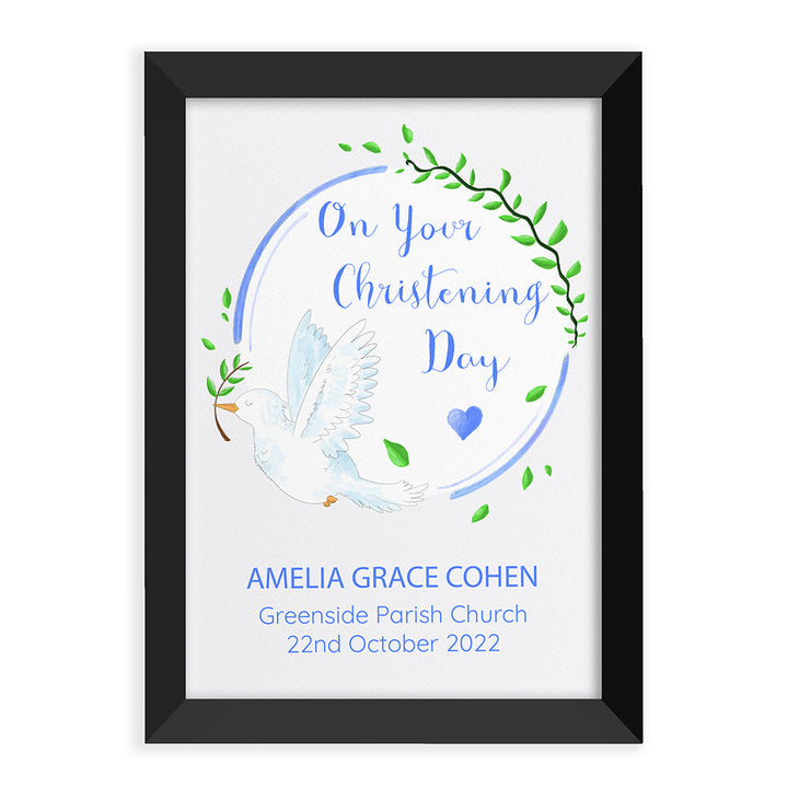 Personalised Peaceful Dove Framed Print