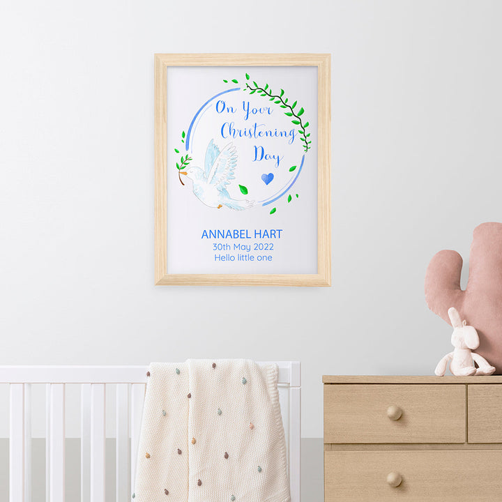 Personalised Peaceful Dove Framed Print