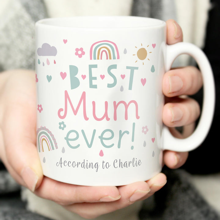 Personalised Best Ever Rainbows &amp; Sunshine Mug