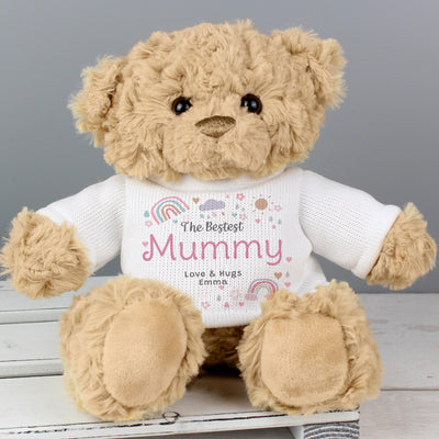 Personalised Rainbows & Sunshine Teddy Bear