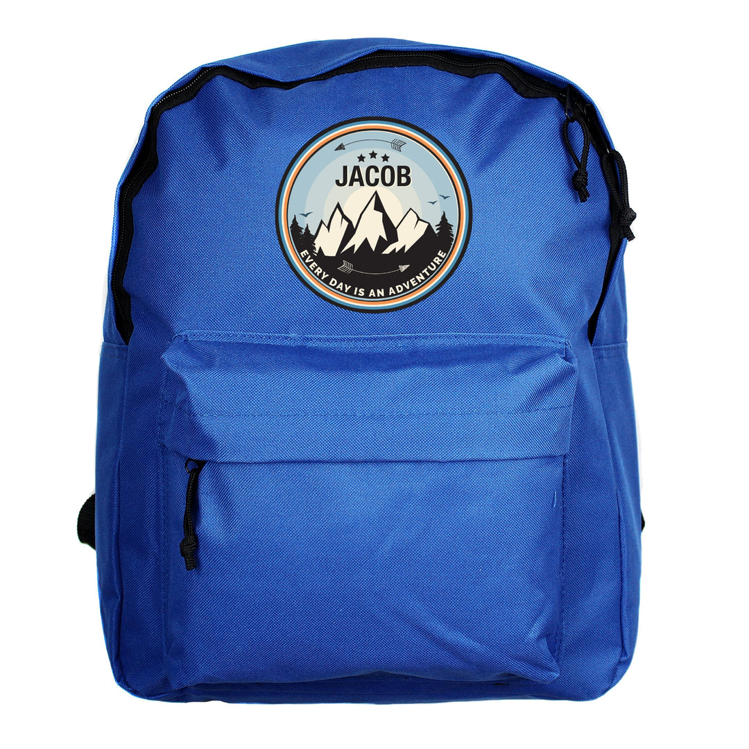 Personalised Adventure Blue Backpack – alternative view