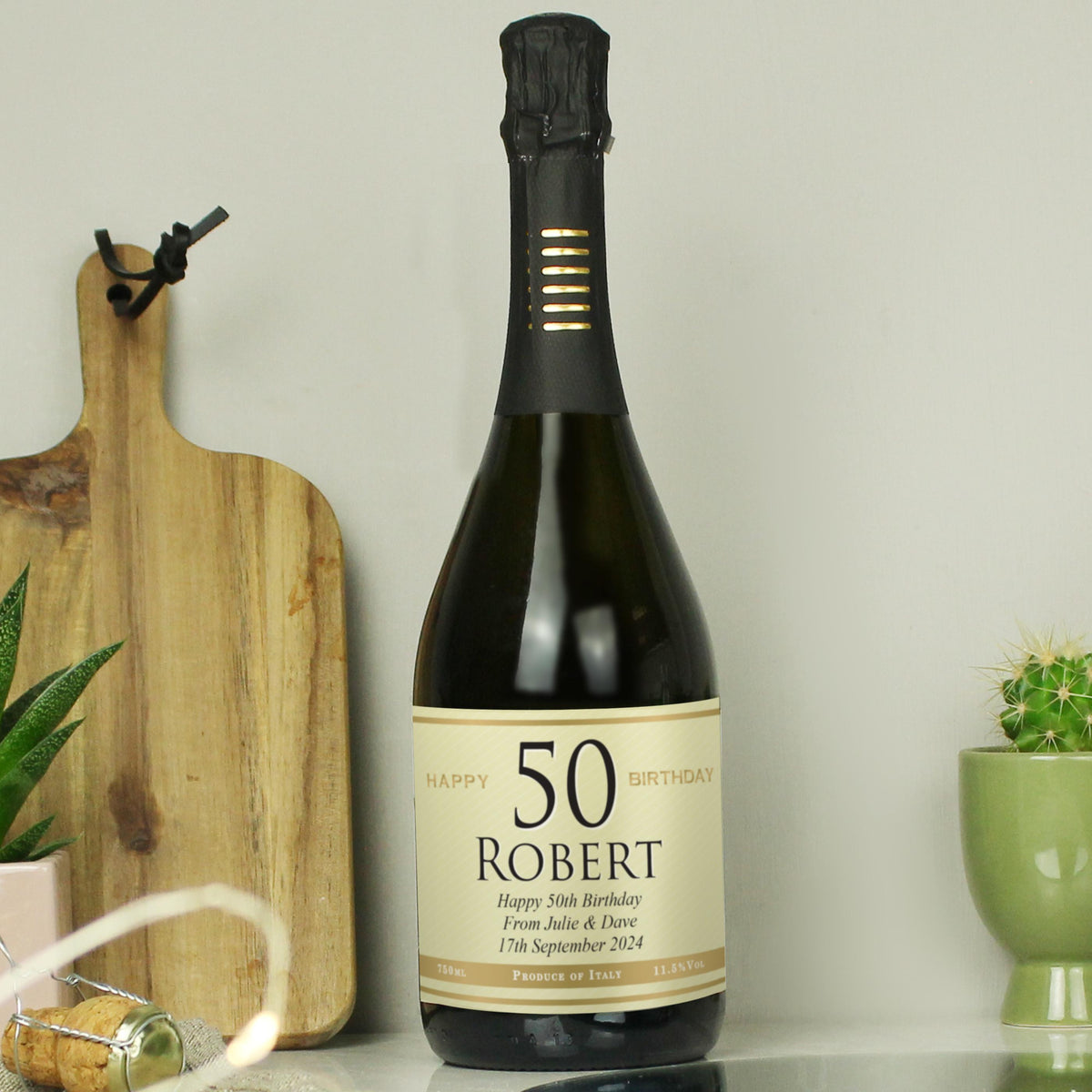 Personalised Big Age Birthday Prosecco, The Personal Shop, personalised gifts