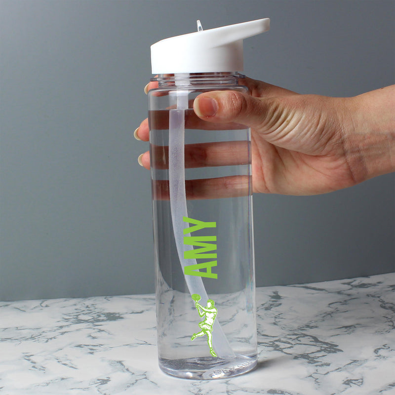 Personalised Sports Name Only Island Water Bottle