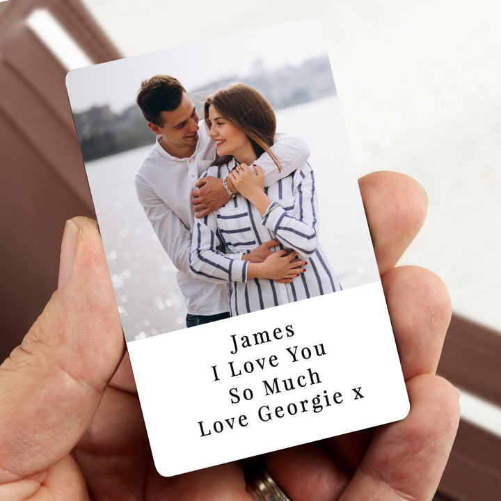 Personalised Photo Upload Wallet Card – alternative view