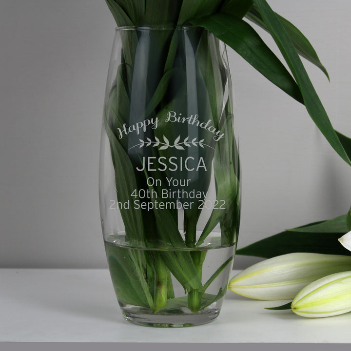 Personalised Classic Bullet Vase – alternative view