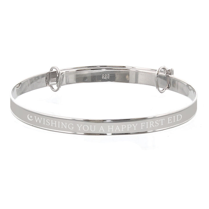 Personalised Eid Sterling Silver Childs Expanding Diamante Star Bracelet, The Personal Shop, personalised gifts