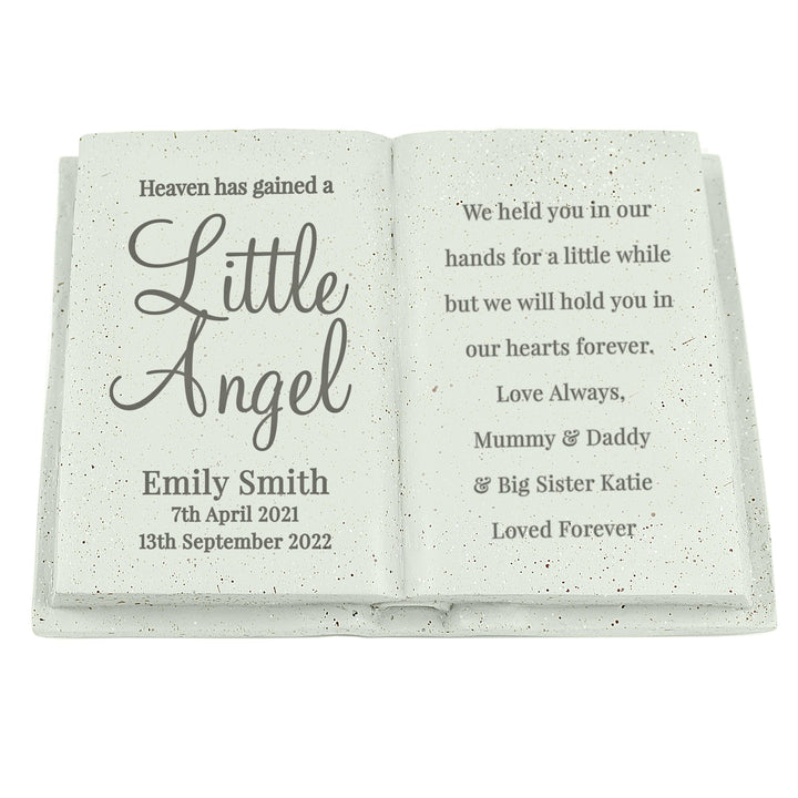 Personalised Little Angel Memorial Book – alternative view