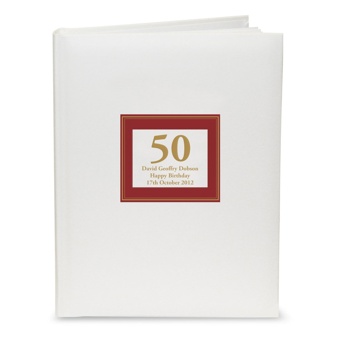 Personalised Red Square Traditional Photo Album, The Personal Shop, personalised gifts