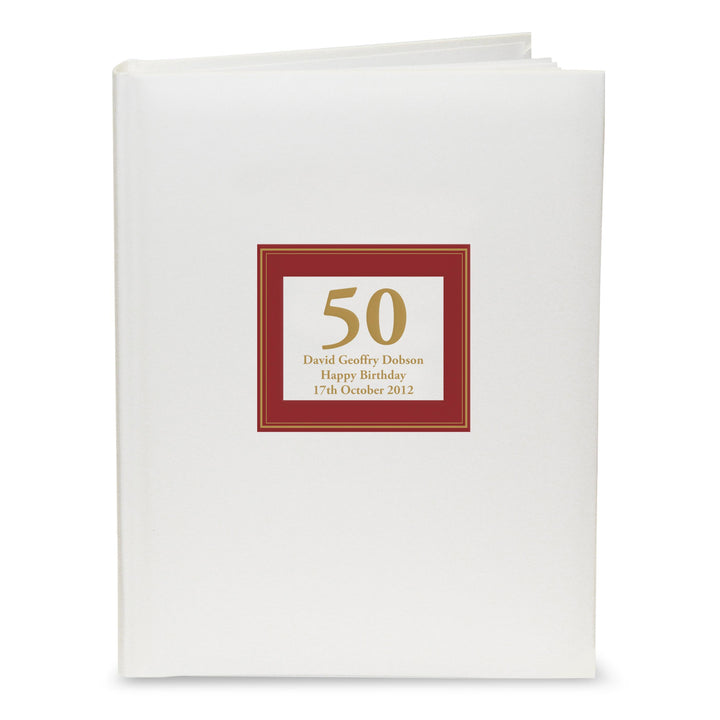 Personalised Red Square Traditional Photo Album, The Personal Shop, personalised gifts