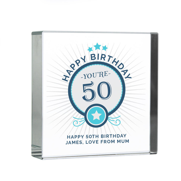 Personalised Birthday Crystal Token, The Personal Shop, personalised gifts