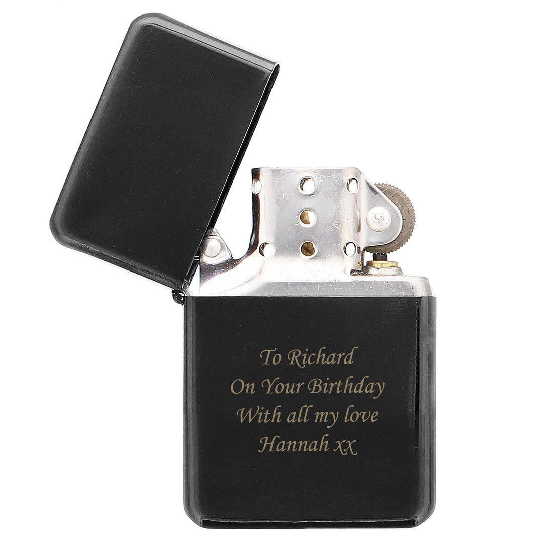 Personalised Black Lighter – alternative view