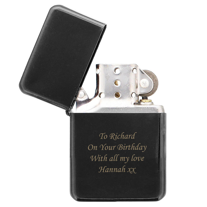 Personalised Black Lighter – alternative view