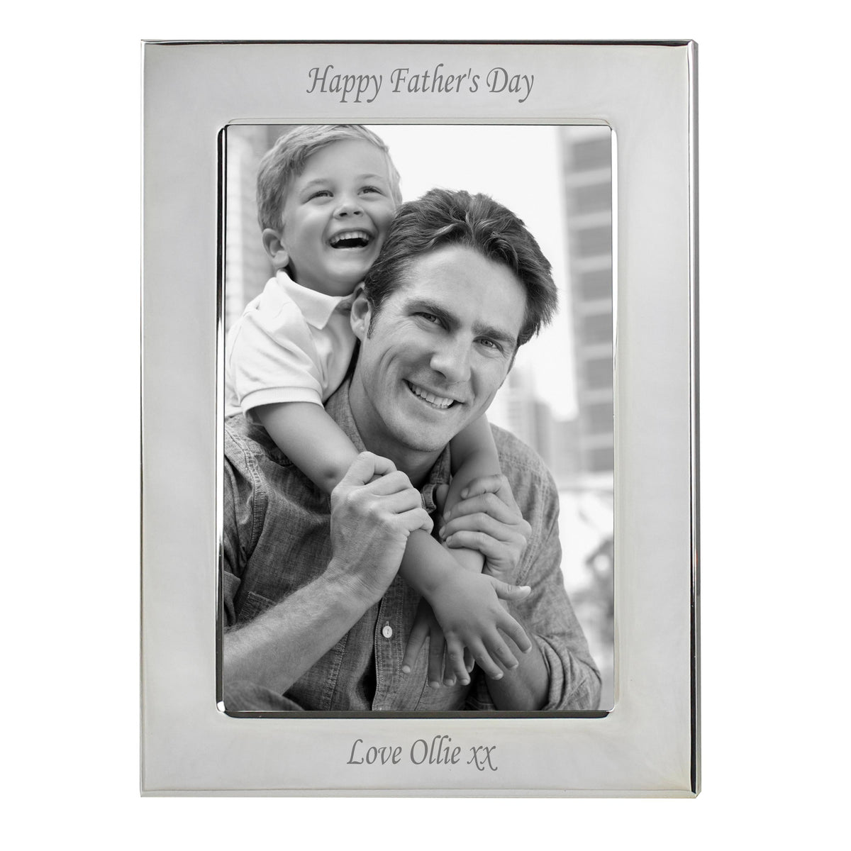 Personalised Silver Plated 6x4 Photo Frame – alternative view