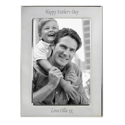 Personalised Silver Plated 6x4 Photo Frame