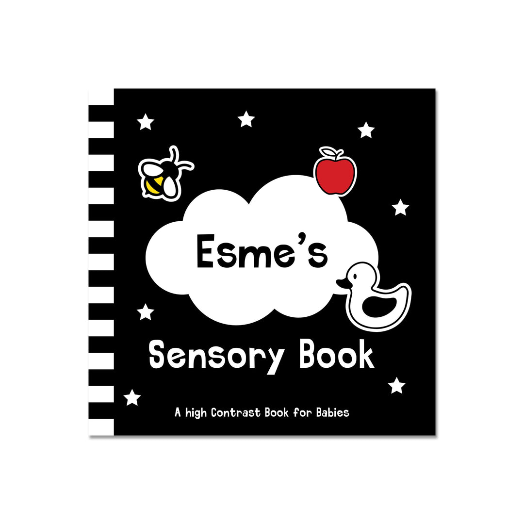 Personalised High Contrast Black and White Baby Book - alternative view