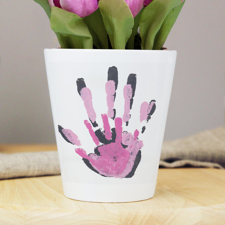 Personalised Childrens Drawing Photo Ceramic Plant Pot, The Personal Shop, personalised gifts