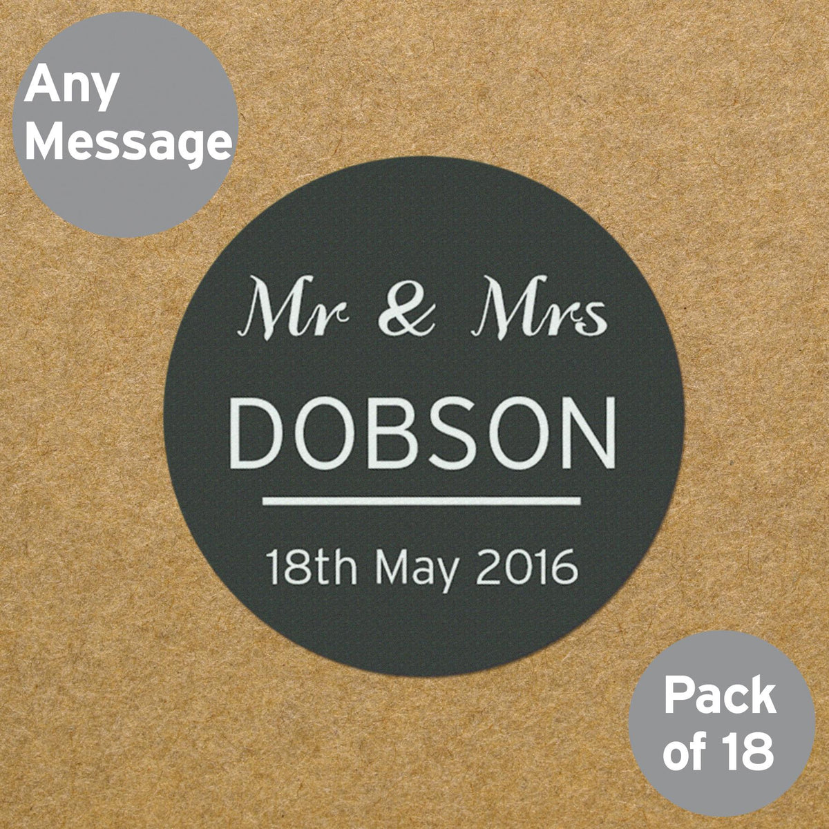Personalised Classic Stickers – alternative view