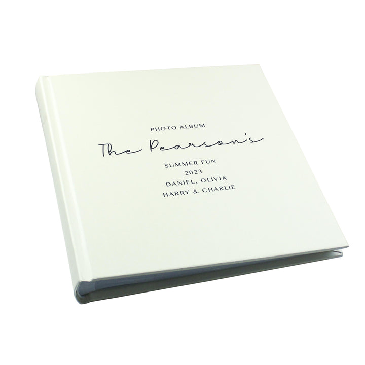 Personalised Free Text Square Photo Album – alternative view