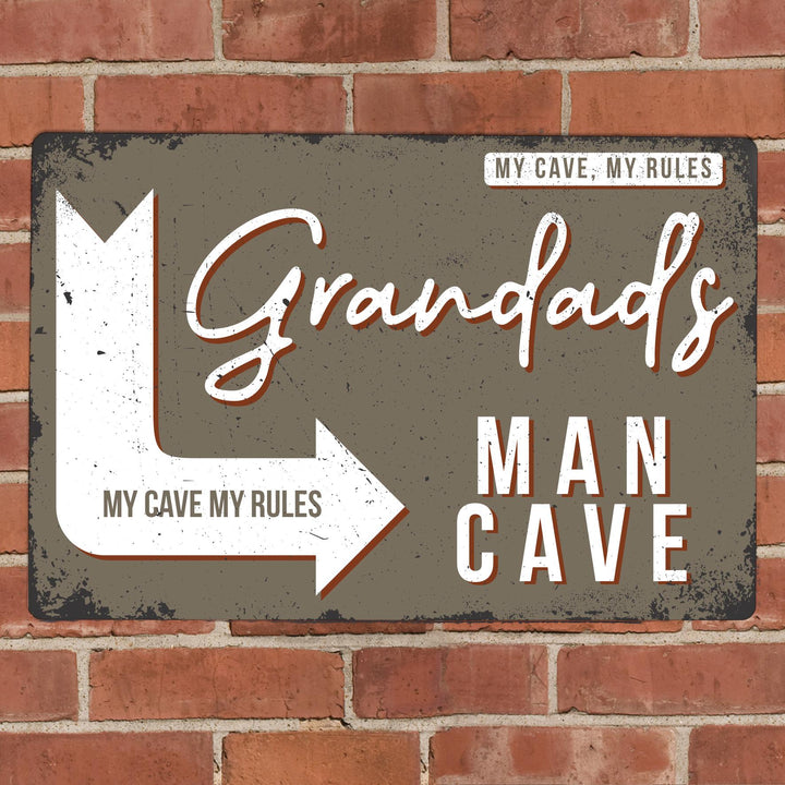 Personalised Man Cave Metal Sign – alternative view