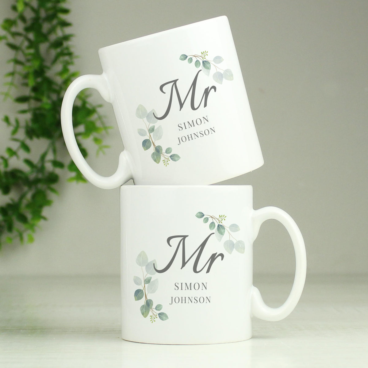 Personalised Botanical Mr Mug – alternative view