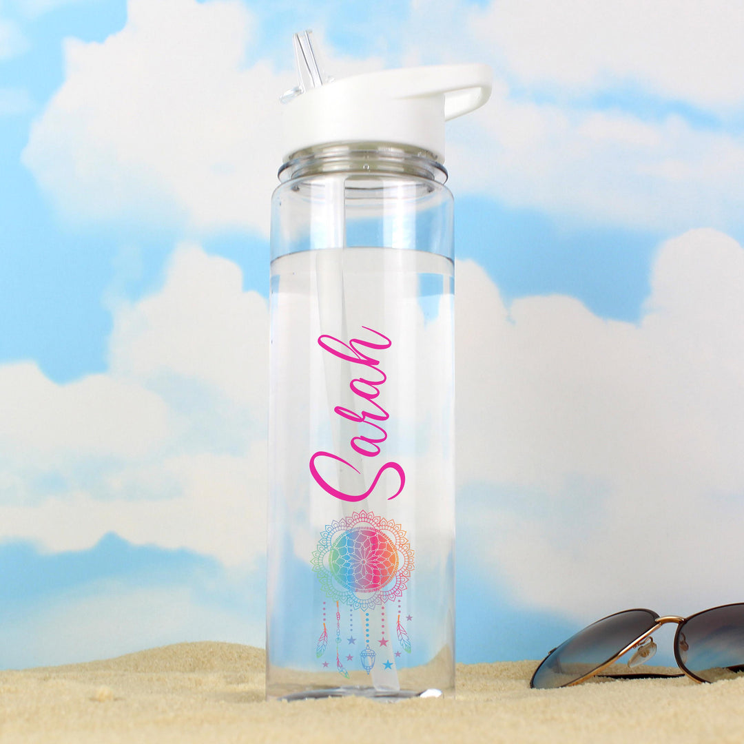 Personalised Dream Catcher Name Only Island Water Bottle – alternative view