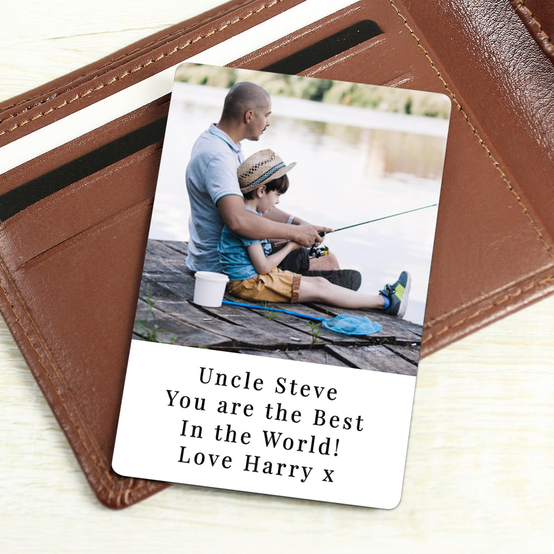 Personalised Photo Upload Wallet Card – alternative view