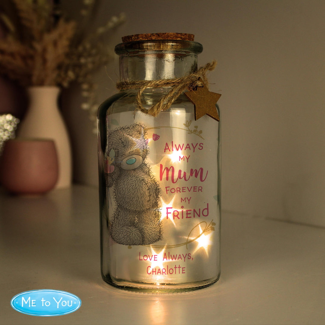 Personalised Me To You Forever My Friend LED Glass Jar - alternative view