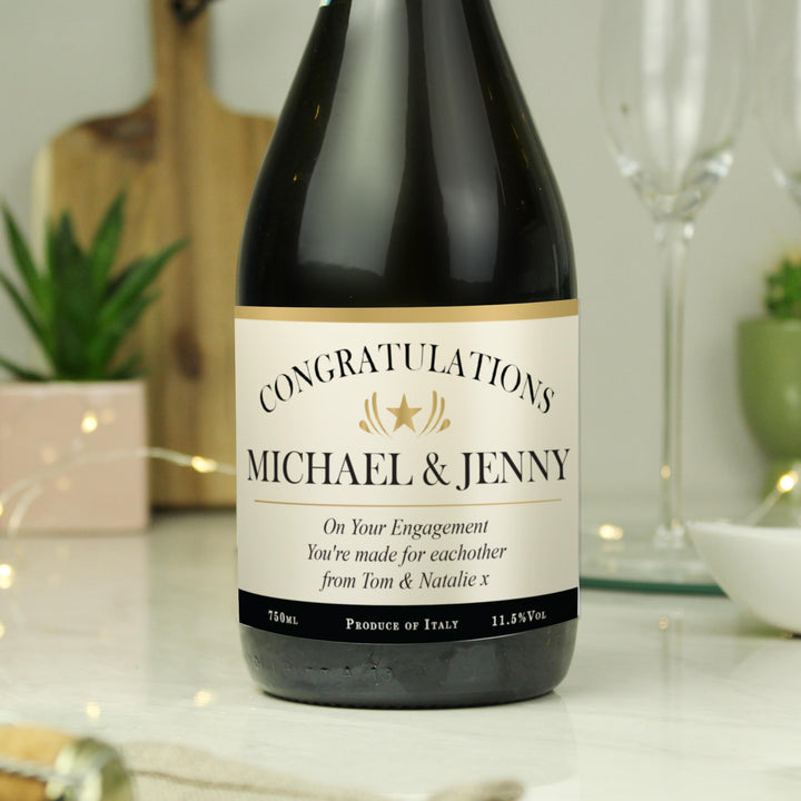 Personalised Classic Prosecco – alternative view