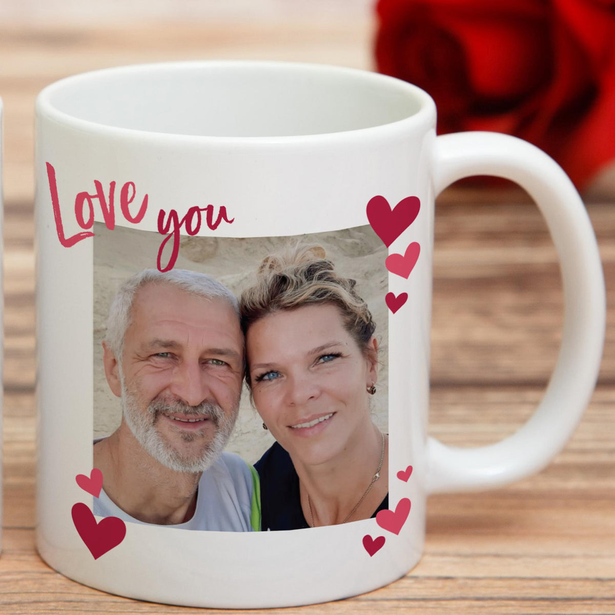 Personalised Love You Photo Upload Mug – alternative view