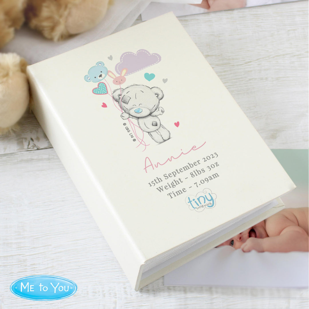 Personalised Tiny Tatty Teddy Pink 6x4 Photo Album with Sleeves, The Personal Shop, personalised gifts