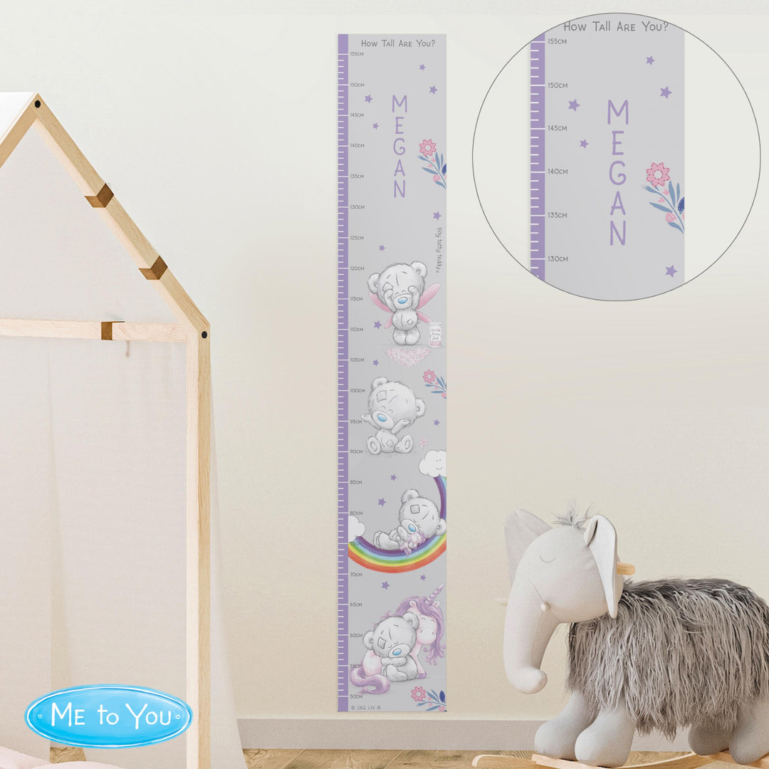 Personalised Tiny Tatty Teddy Unicorn Height Chart, The Personal Shop, personalised gifts