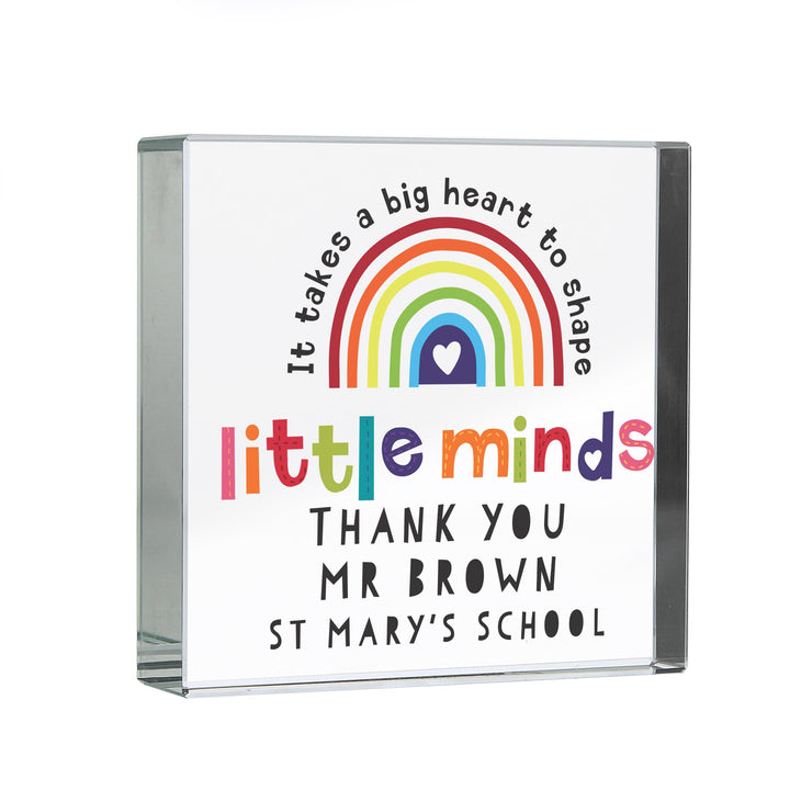 Personalised Shape Little Minds Crystal Token – alternative view