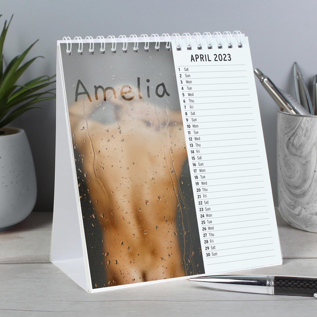Personalised Hot Chicks Desk Calendar – alternative view