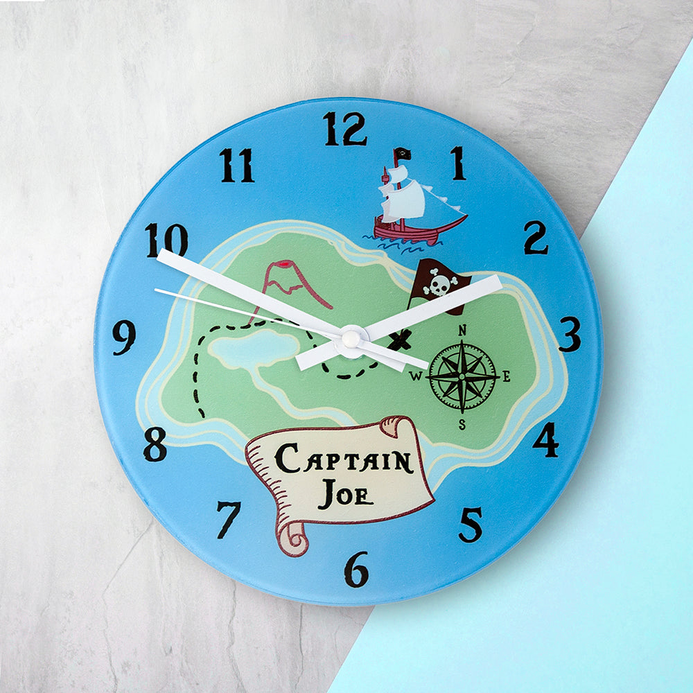 Arrrr! Personalised Pirate Wall Clock