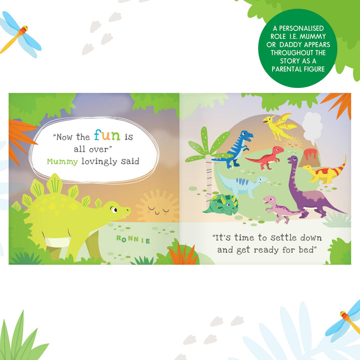 Personalised Dinosaur Book &amp; Stacking Toy, The Personal Shop, personalised gifts