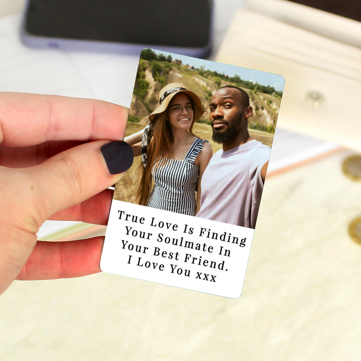 Personalised Photo Upload Wallet Card – alternative view