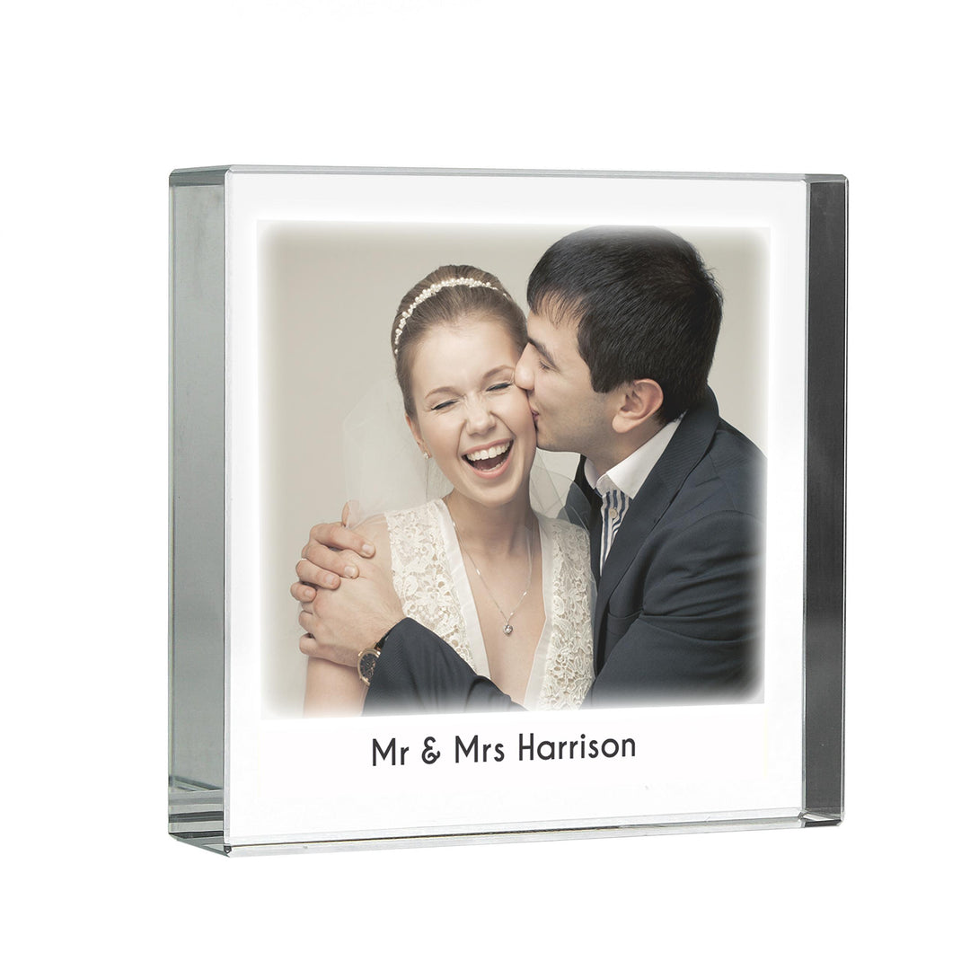 Personalised Photo Upload Crystal Token – alternative view