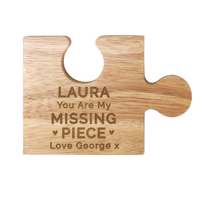 Personalised My Missing Piece Jigsaw Coaster