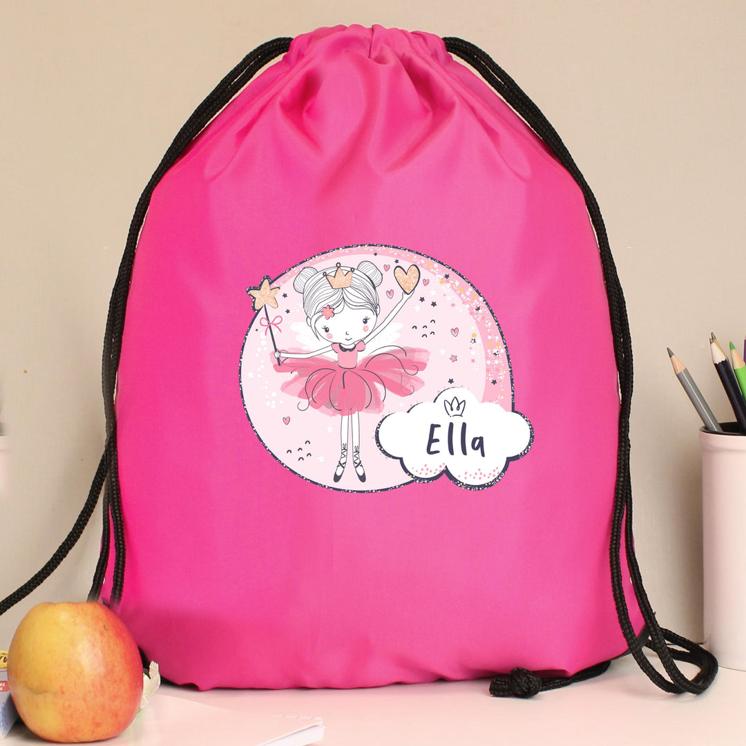 Personalised Fairy Pink Kit Bag – alternative view