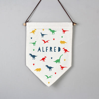 Personalised Dinosaur Hanging Banner