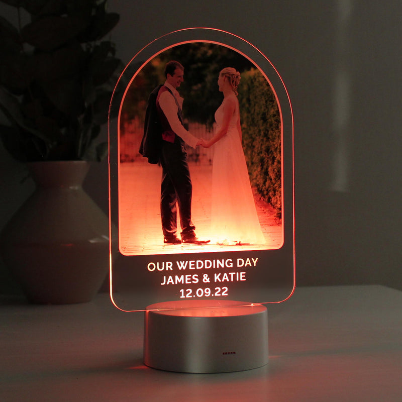 Personalised Free Text LED Colour Changing Light