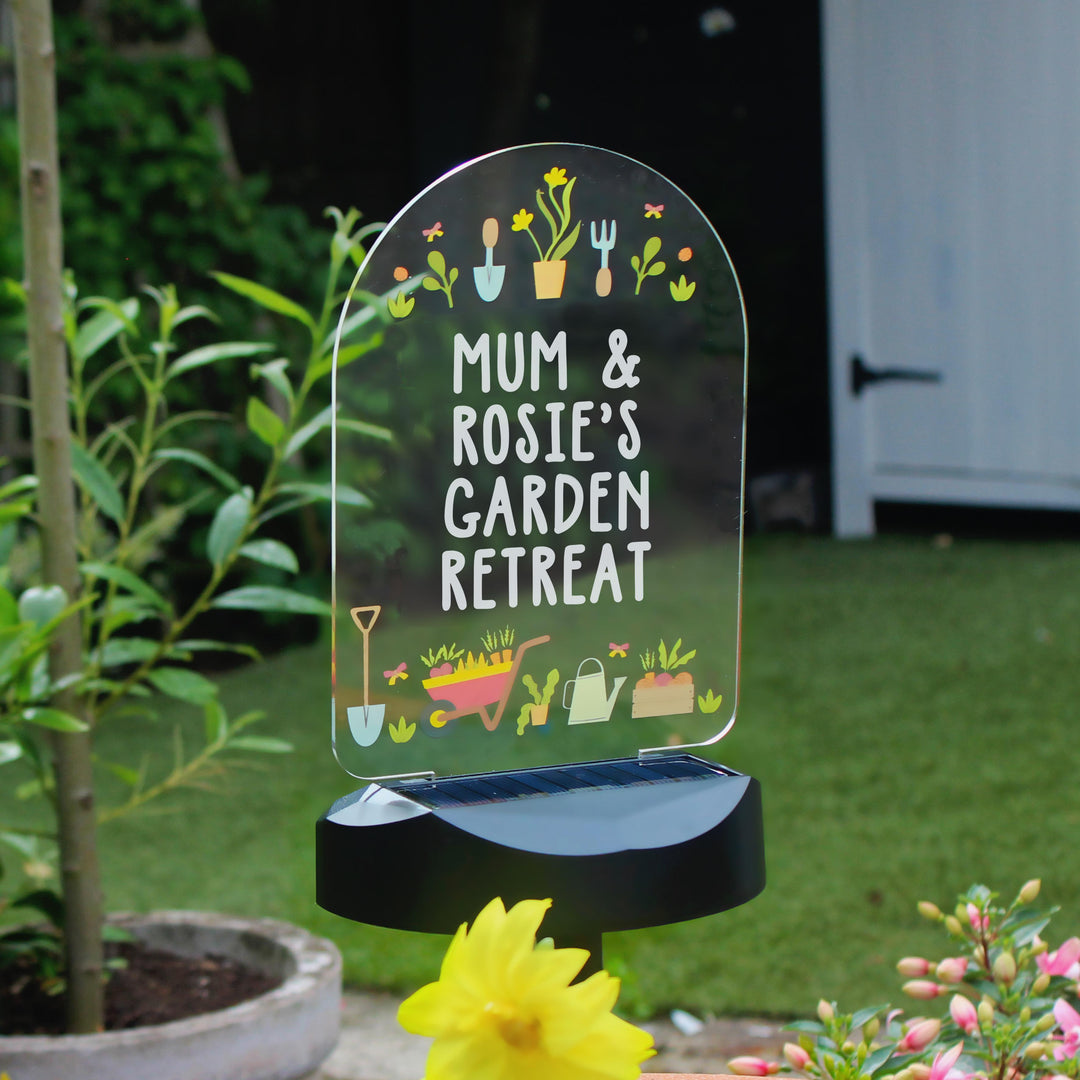 Personalised Vegetable Patch Outdoor Solar Light, The Personal Shop, personalised gifts