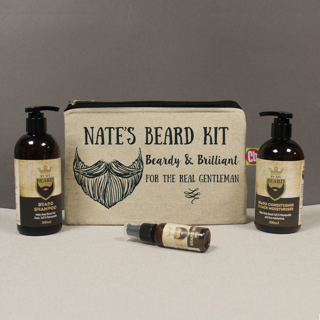 Personalised Beardy &amp; Brilliant Beard Kit, The Personal Shop, personalised gifts