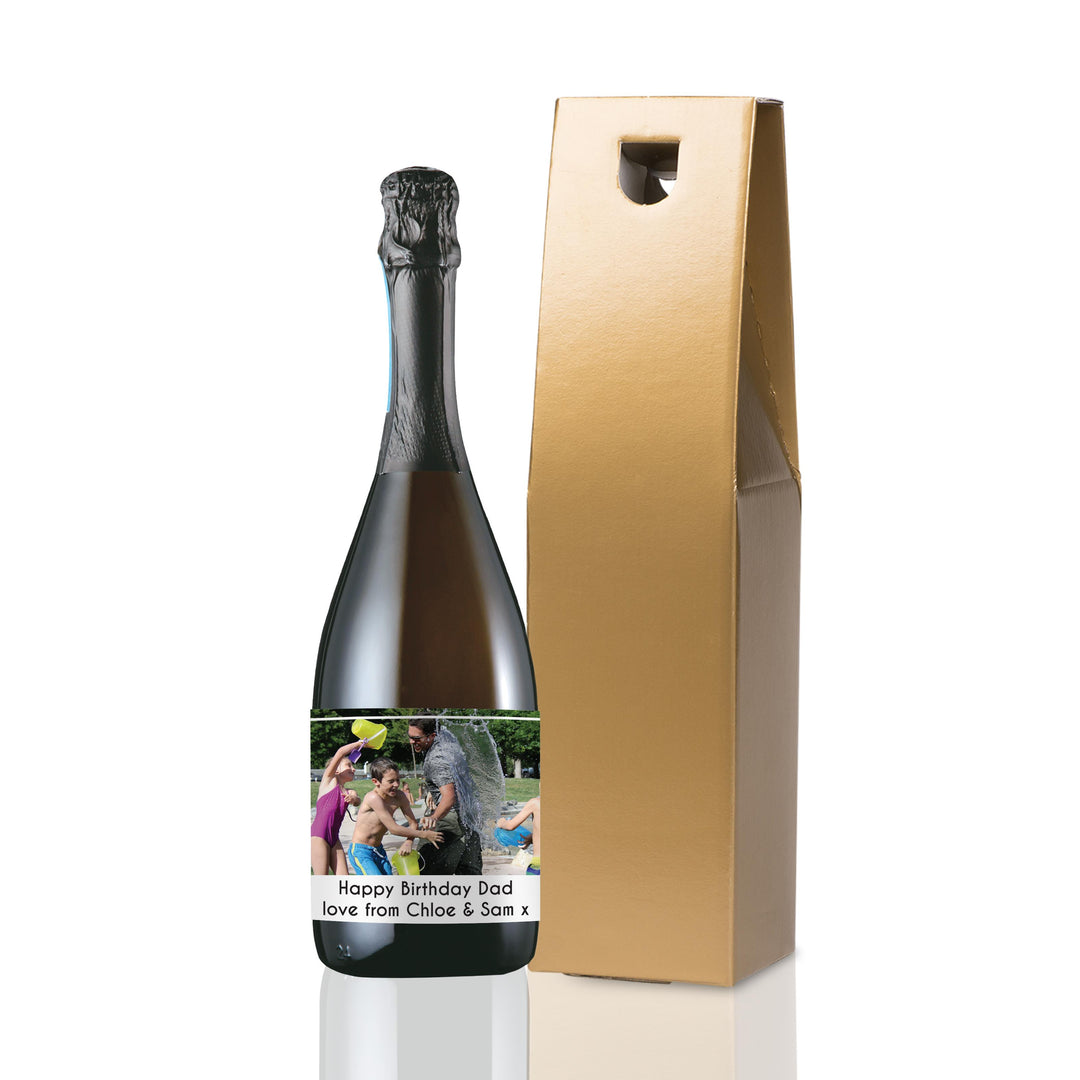 Personalised Photo Upload Bottle of Prosecco, The Personal Shop, personalised gifts