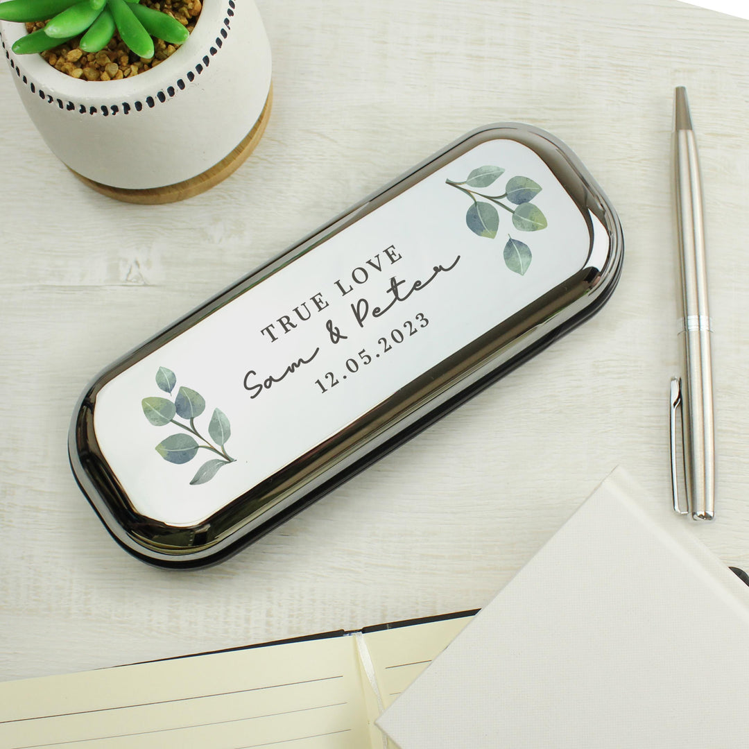 Personalised Botanical Pen and Box Set – alternative view
