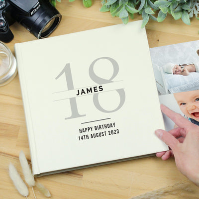 Personalised Birthday Square Photo Album