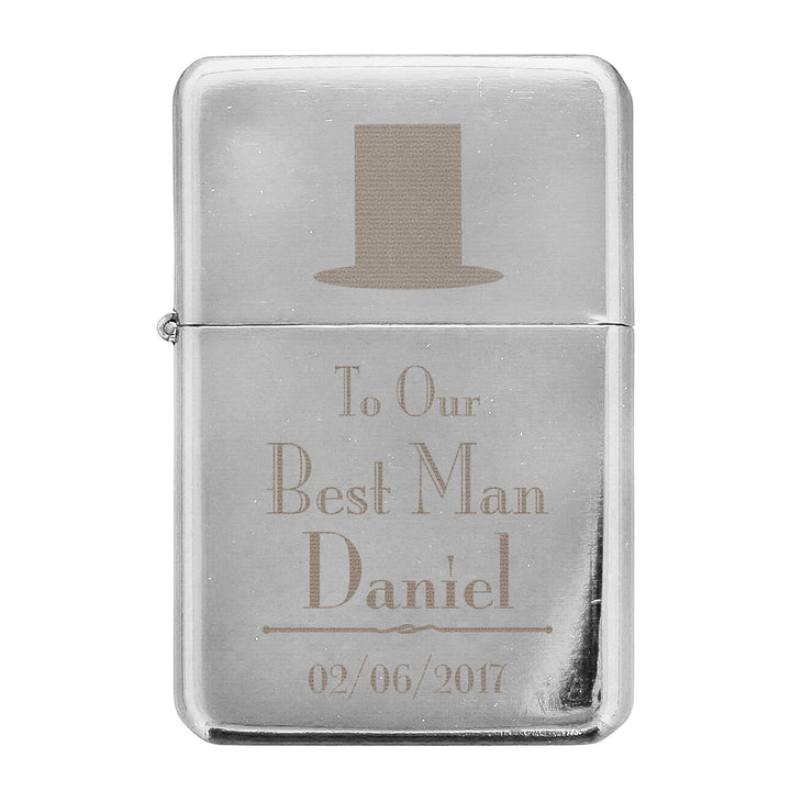 Personalised Decorative Wedding Best Man Lighter – alternative view